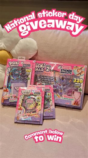 Proxy Toys 🇩🇰🇫🇮🇳🇴🇸🇪🇮🇸 on Instagram: "It’s National Sticker Day! 🎉 And honestly… is there a better reason to go absolutely sticker-crazy?! 😍 We’re celebrating with our favorite Sticki Rolls and giving you the chance to win an amazing sticker-filled prize! Perfect for starting (or expanding 👀) your collection, sharing with your besties, and turning your phone, water bottle, laptop -or literally anything - into a certified cool object 😎✨ How to enter: 🩷 Like this post 🩷 Follow us @p