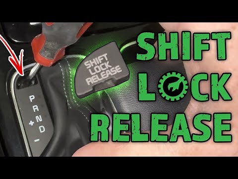 Shift Lock Release! Dead Battery? How To: Manually Get Your Car Into "N" Neutral!