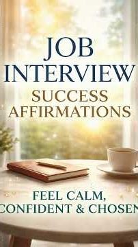 Job Interview Success Affirmations ✨Feel Calm, Confident & Chosen #manifestjob #interviewprep