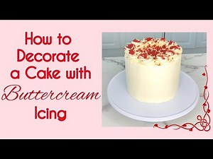 How To Decorate Cake With Buttercream Icing| Molly’s Kitchen Queens