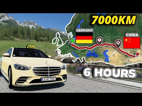 ETS2 Longest Taxi Ride - Germany to China | Euro Truck Simulator 2