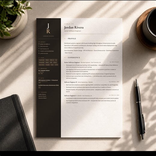 Atelier Resume Template | HTML Builder, Pdf/word Export (instant Download) - Etsy
