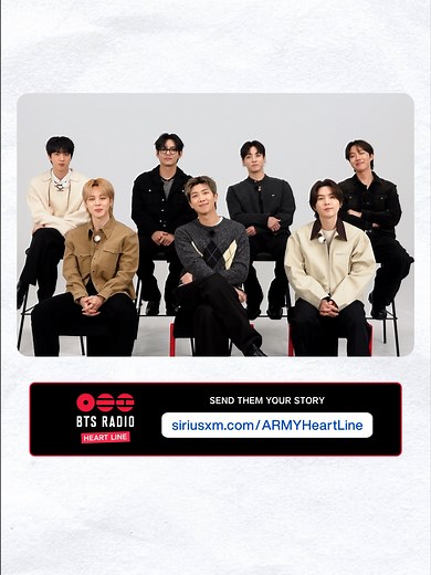 Submit Your Voice to BTS Radio on SiriusXM