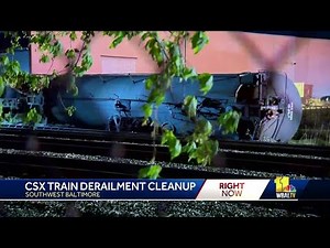 CSX train cars derail in southwest Baltimore