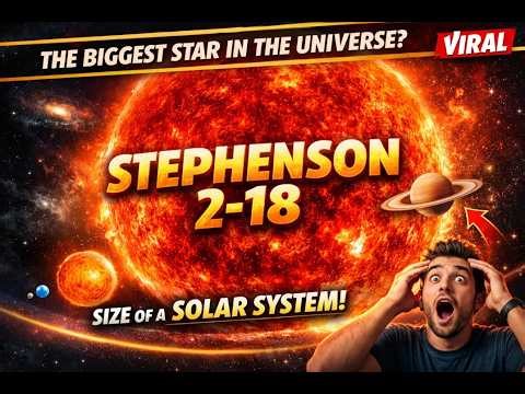 Stephenson 2-18: The Biggest Star in the Universe? Bigger Than Our Solar System!