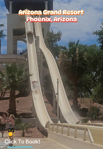 Looking for the ultimate family getaway in Arizona? We recently stayed at the Arizona Grand Resort, and it was everything we hoped for and more! From the moment we arrived, it felt like stepping into a desert oasis. Surrounded by beautiful palm trees, mountain views, and lush landscaping, this resort is the perfect place to escape the everyday and make unforgettable family memories. The highlight of our stay was definitely the Oasis Water Park. The giant waterslides were an absolute blast and ke