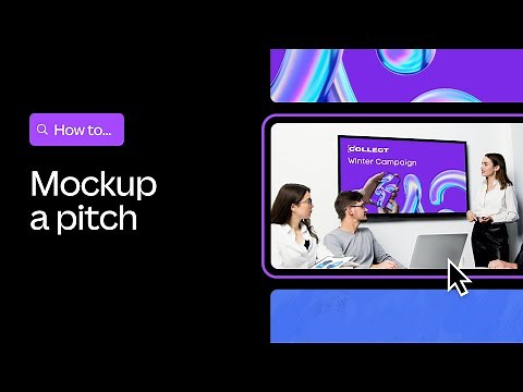 How to mock up a pitch | Two minute tutorial