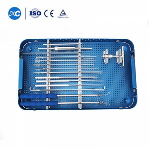 [Hot Item] Vet Spinal Fixation System Instrument Kit Veterinary Pedicle Screw Instrument Set