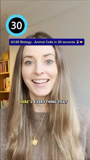 Alex Explains: Animal Cells In 30 Seconds 🐶 🐞 - GCSE Exam Questions #science #biology