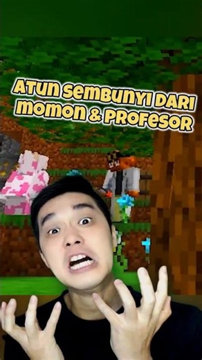 Atun Chased by Momon and Professor!? #minecraft #funny #shorts #fyp #minecraftmemes