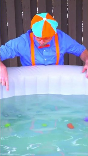 Blippi Plays with Colorful Toys in the water! | Fun Kid Toys | Educational Videos For Kids| #shorts