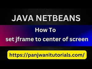 How To set jframe to center of screen | JAVA Netbeans | Hindi