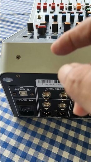 Master volume is here! #settingmixer #mainouts #controlroom #cheapmixer