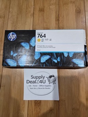 GENUINE HP 764 Yellow Ink C1Q15A 300ml DesignJet Z2600 Z5600 Z6600 OEM | eBay