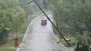 Power Line Pole Owned By Duke | Editorial Video | 14744423a | Shutterstock Editorial