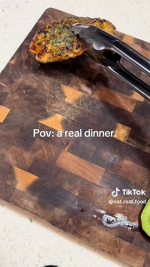 A real dinner. #eatrealfood