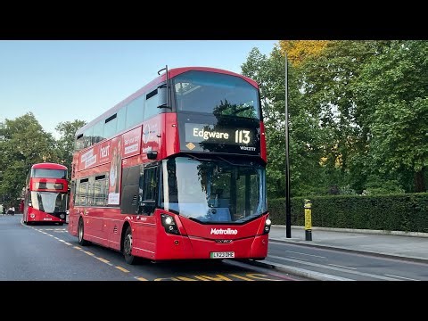 FRV. London Bus Route 113: Marble Arch - Edgware Station Wright Electroliner WDE2777 (LV23DHE)