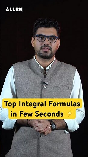 Top Integral Formulas in Few Seconds ⚡ | Most Important Integration Formulas for JEE 2026