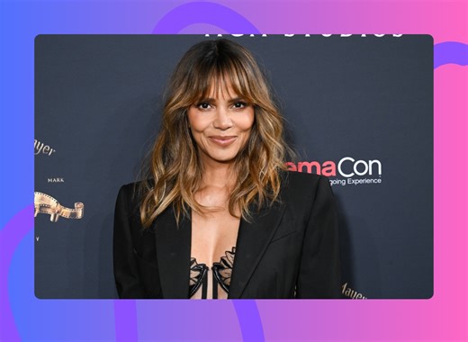Halle Berry in Bikini "Just Can't Help" Herself