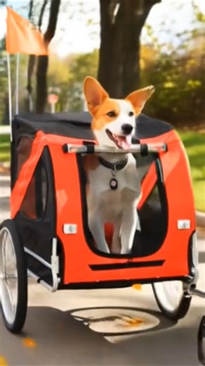 Dog LOVES This Bicycle Trailer! 🐶🚲