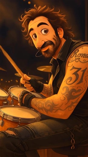 A little ai animation fun to celebrate our favorite singing drummer today! Have a KILLER Birthday Deeno!! 🎉 We luv you! ~ TeamDeeno | Deen Castronovo