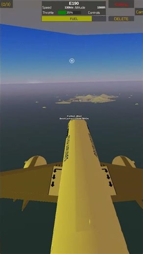 Flying Plane In Pilot Training Flight Simulator