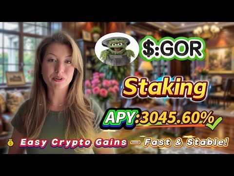 Easy for beginners! Solana GOR staking tutorial — earn up to 3045.60% APY with visible daily profits