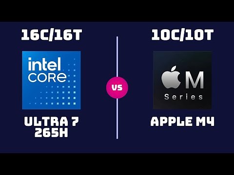 Intel Core Ultra 7 265H vs Apple M4 (10-Core) – CPU Benchmark Comparison