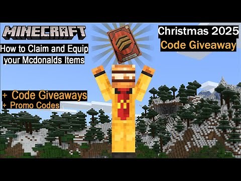 How to claim and equip your mcdonalds minecraft skin