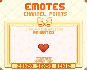 ANIMATED Flipping Heart Twitch Emote / Pixel Emotes / Ready to Use / INSTANT DOWNLOAD / Emote / Twitch Emote / Animated Red Heart Pixel - Etsy UK