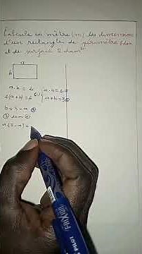 Les dimensions d'un rectangle #maths 3ème #equation seconde degré #surface