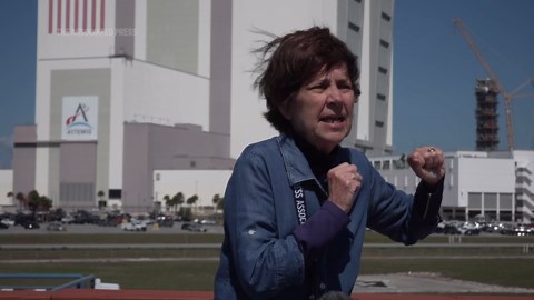 NASA hauls its repaired moon rocket from the hangar back to the pad for an early April launch