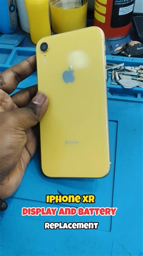 day-4 iPhone XR battery and display replacement #smartphone #repair #tech