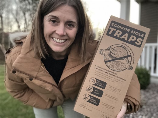 Watch It works! Honest review of scissors mole trap!  on Amazon Live