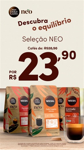 Do coado ao espresso, NEO transforma cada xícara em um momento único. Escolha sua intensidade e aproveite! | Dolce Gusto Neo