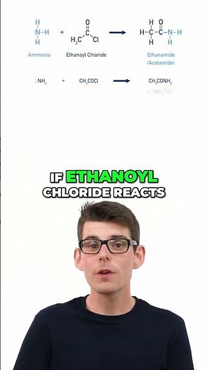 Ethanoyl Chloride Reacting with Ammonia & Ethylamine #organicchemistry