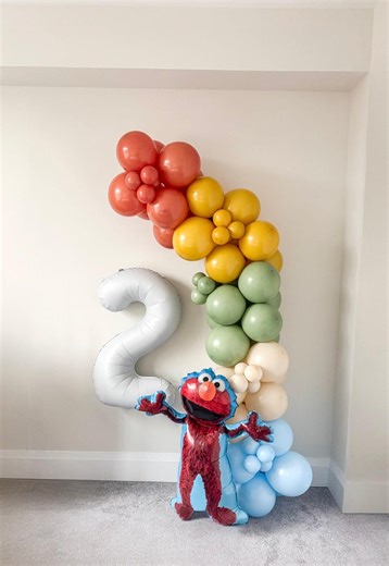 Licensed Elmo Sesame Street Red Monster Toddler Birthday Party Balloon Garland, Kids Elmo Cartoon Theme Birthday Balloon Arch - Etsy