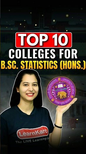 Top 10 Colleges For B.Sc. Statistics (Hons.)✅ #shorts