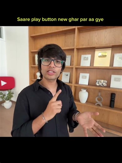 Saare play button new ghar par aa gye #short #vlog #sauravjoshivlogs #youtubeshorts