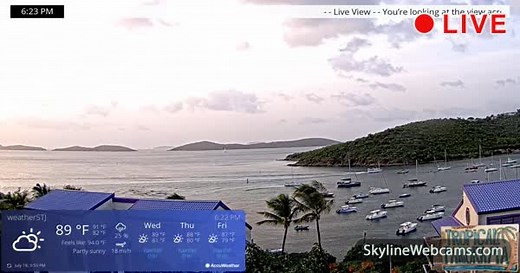 【LIVE】 Live Cam Panorama of Cruz Bay | SkylineWebcams