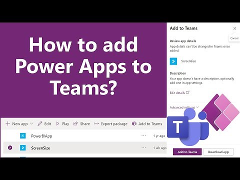 How to add Power Apps to Teams?