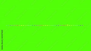 Radio spectrum sound wave bar on colouful bar animation on green screen background