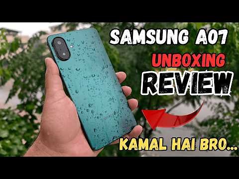 Samsung Galaxy A07 Unboxing & Full Review 🔥 60FPS PUBG Test +Galaxy A07 Camera Test #techkhabarnama