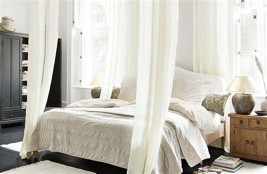 IKEA Hack : l’astuce pour créer son propre lit à baldaquin - Elle Décoration