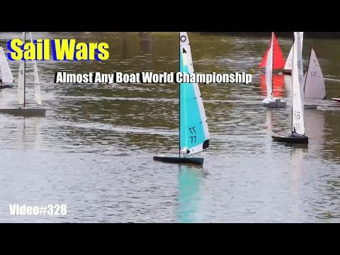 Sail Wars! 2025 "Almost Any Boat World Championship" Race 1, RC Sailboat Racing, Video#328