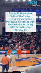 Former MLB star A-Rod nails insane half-court shot