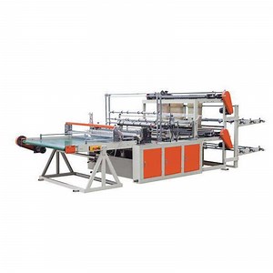 [Hot Item] Six Production Lines Cold-Cutting Plastic Flat Bag Making Machine with Conveyor Belt