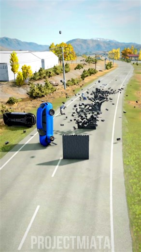 BeamNG 💥🧱 SLR vs Chiron vs Divo vs M5 vs RS6 | #trends #fyp #invincible #miataproject #bouncingball
