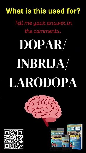 Top 200 Drugs: Dopar\\Inbrija\\Lardopa & its Uses, Benefits & Details! #shorts