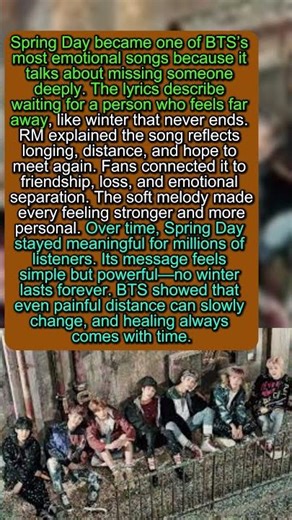 SHOCKING Truth Behind Spring Day#bts #springday #btsarmy #kpop